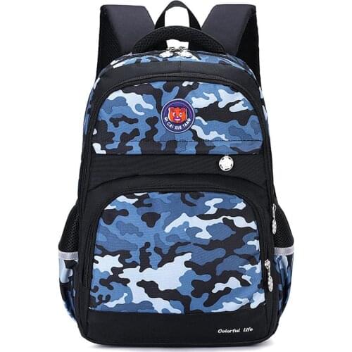 Primary School Backpack Casual Daypack Travel Outdoor Camouflage Bags Elementary School Bag for Boys Girls Mochilas Sac A Dos