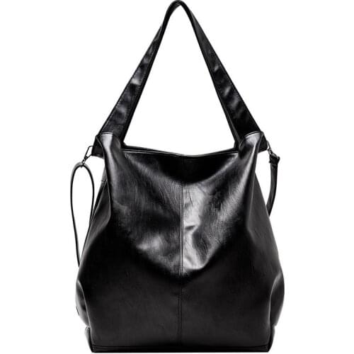 Extra Large Womens Hobo Shoulder Bag Trendy Soft Pu Leather Large Capacity Crossbody Bags Branded Quality Lady Big Shopper Bag