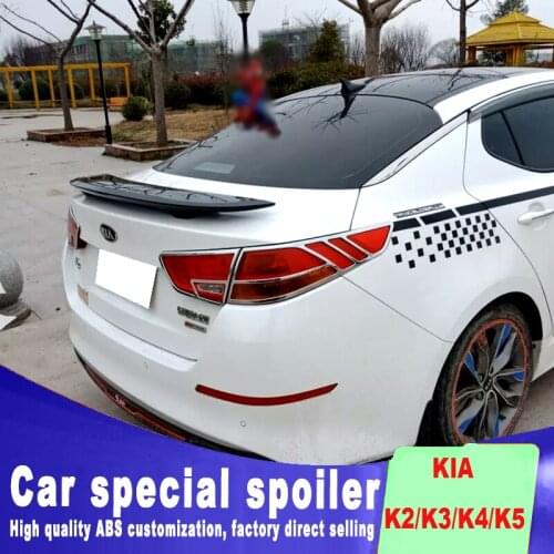 RIO I II III IV spoiler Universal big rear trunk roof wing rear spoiler for KIA Optima high quality ABS primer or DIY color