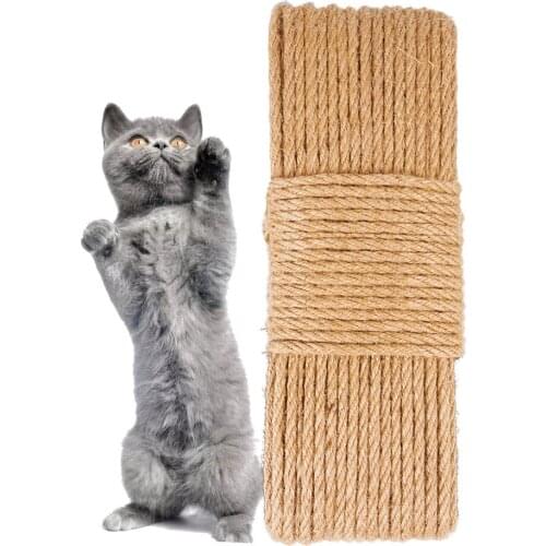Sisal Rope Cat Tree Scratch Board DIY Material Cat Climbing Frame Replacement Desk Legs Binding Rope Tools for Cat Sharpen Claw
