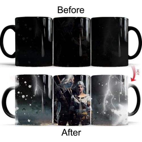 Video Game Wizard coffee Mug 11oz ceramic creative Color Changed travel Coffee Cups and mugs