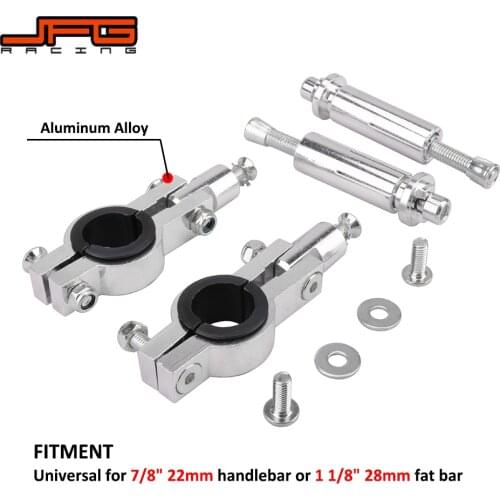 Motorcoss Parts Motorcycle Dirt Bike ATV Quad 1-1/8 28mm Handlebar hand guards Clamps Mount Kit 22mm handguards Mount Parts