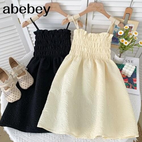 Sexy versatile slash neck sleeveless Dress high waist pleated waist Edible Tree Fungus edge strap Dress 2021 New Summer