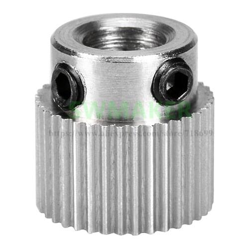1pcs MK7 / MK8 stainless steel drive gear 36 teeth extruder feed wheel extrusion Reprap 3D printer accessories