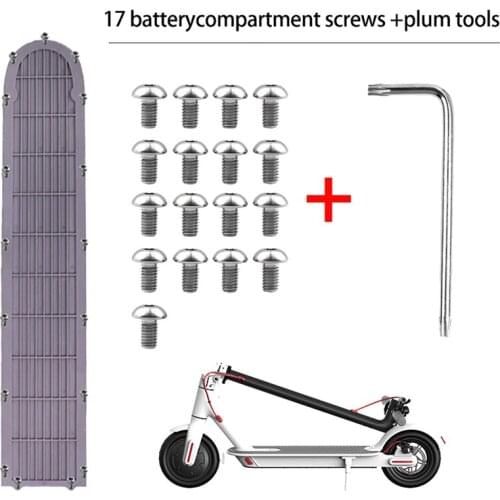 17PCS stainless steel Bottom Battery Cover Screws for Xiaomi Mijia M365 Electric Scooter