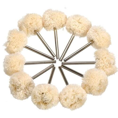 10pcs Double Cotton Thread Mounted Abrasive Polishing Wheel For Dremel Rotary Tools Accessories Abrasive Brush Polishing Brush