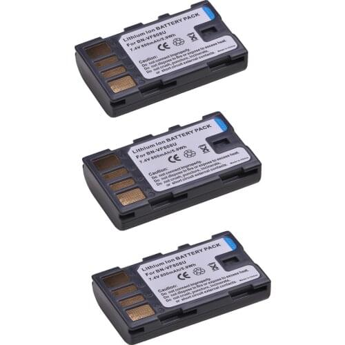 3pcs BN-VF808 BN-VF808U BN VF808 Battery for JVC GZ-HD7 GZ-MG575 GZ-MG555 GR-D740 GR-D750 GR-D760 GZ-MG255 Battery