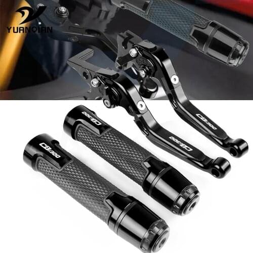 Motorcycle CNC Aluminum Extendable Adjustable Brake Clutch Lever Handlebar Grips FOR HONDA CB1300 CB 1300 X4 SC38 1997 1998 1999