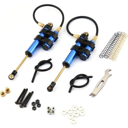 2pcs 110mm Adjustable Piggyback Damper Gun Shock Absorber for Traxxas HSP Redcat RC4WD Tamiya Axial SCX10 D90 RC Crawler Car