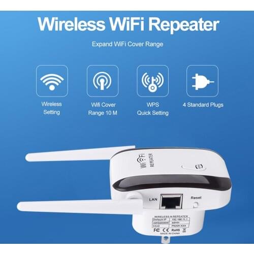 Kebidumei Wireless Wifi Repeater/Router 300mbps 2.4G Dual Band Wifi Signal Amplifier Signal Booster Network Long Range Extender
