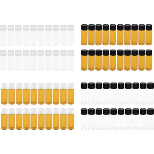 Essential Oils Sample Bottles, 20Pcs 5ml Oil Bottles For Essential oils, with Orifice Reducers and Screw Caps