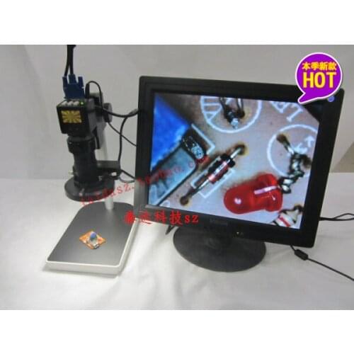 VGA electronic video microscope 2 million pixels 130 times magnification microscope