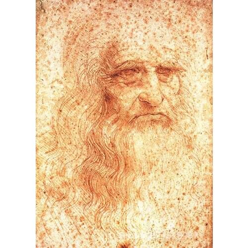 Art for sale Leonardo da Vinci Self Portrait by Leonardo Da Vinci canvas Handmade High quality