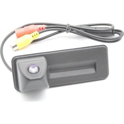 EEMRKE CCD HD Night Vision Car Rear Camera Trunk Handle Camera for Volkswagen XL1 2015 Replace 1Z0827574C / 1Z0827574B