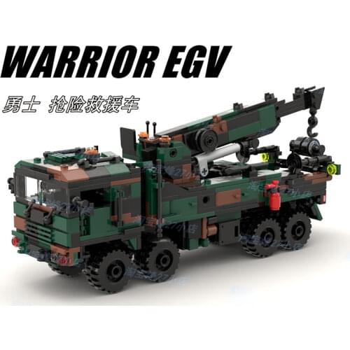 MOC Building Blocks Soldier Rescue Vehicle Military Series Assembly Model Children Toys DIY Bricks Birthday Gift