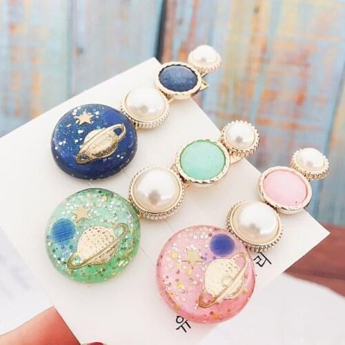 Cute Pearls Hair Clips for Styling and Sectioning Hair Barrettes Geometric Hair Clip Hairpins for Women and Ladies Headwear