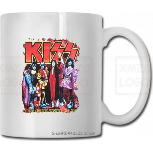 Vtg 90S Kiss Band Alive Worldwide 96 97 Rock Japan Mug Cup Men S 234Xl Bc145 Women Men