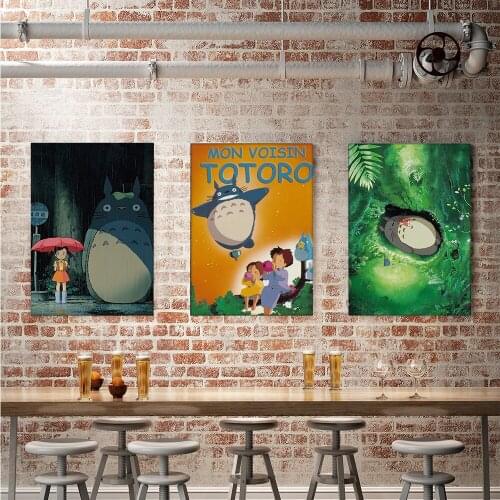 My Neighbor Totoro Wall Stickers Childrens Room Family Decoration Anime Animal Mural Art Cartoon Movie Poster