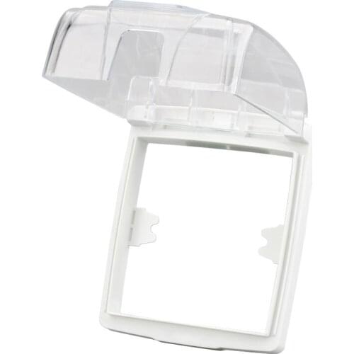 Wall Switch Waterproof Cover Box 86 Type Transparent Self-adhesive Wall Light Panel Socket Doorbell Flip Cap Protection Cover