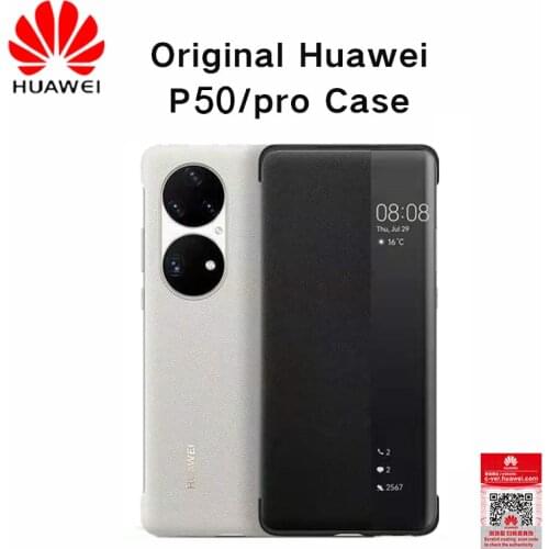Original Huawei P50 Pro case P 50 pro case silicone smart cover flip leather 360 shockproof magnetic businessman top quality