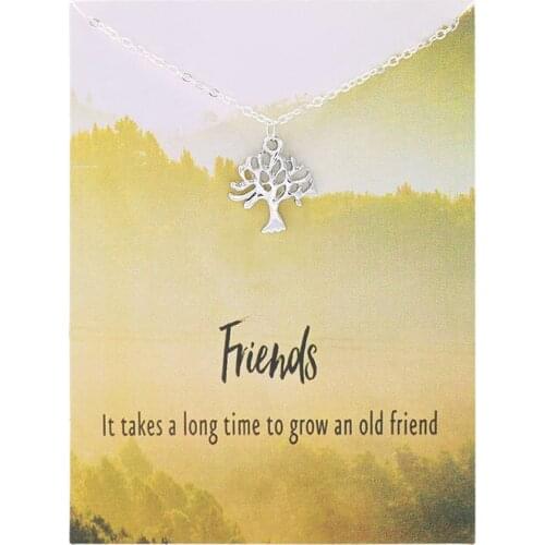 12pcs New Arrived Friendship Friiends Tree Life Alloy Pendant Chocker Necklace For Women Fashion Jewelry