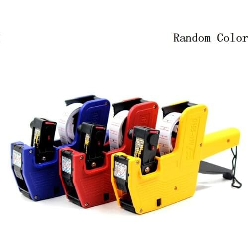 Tag Gun Garment Price Label Tagging Clothes Tag Gun MX-5500 1 Line 8 Digits EOS Price with 500 White Labels 1 Ink Random Color