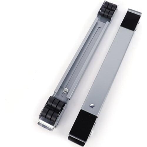 2 Pcs Drum Washing Machine Refrigerator Mobile Base Stand Bracket Multi-functional Movable Trolley Fixed Mount Racks Adjustable
