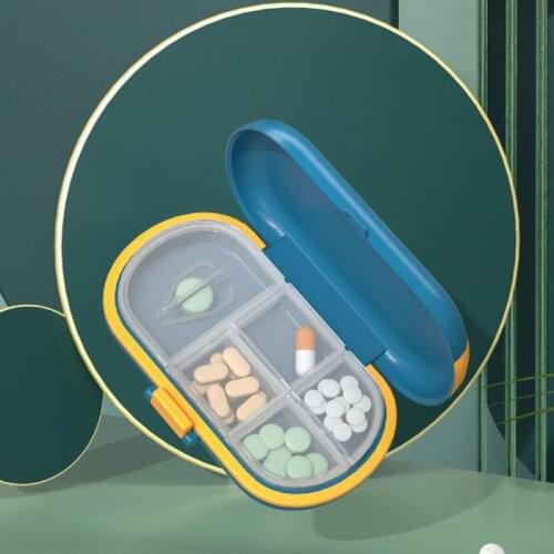 Portable Pill Cases Colorful Moisture-proof Drug Dispenser Boxes Travel Dispen Storage Container Home Packing Container Supplies