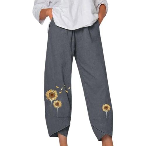 Yoga Pants Womens Casual Print Loose Pants Comfortable Yoga Exercise Fitness Cropped Sweatpants Pants Dance Clothing