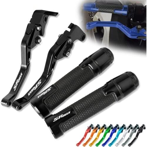 Brake Handle Clutch Levers Motorcycle Thruster Grip Handle Bar Cap End Plugs For APRILIA SRMAX125 2011 2012 2013 2014 2015