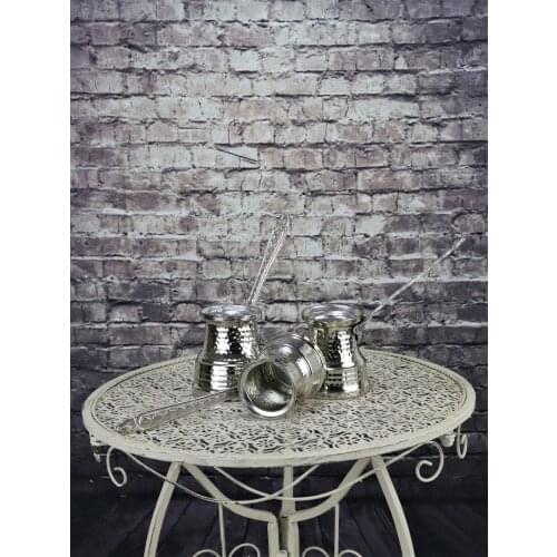 Triple Wide Base Nickel Thick Copper Milk Pot (1157)