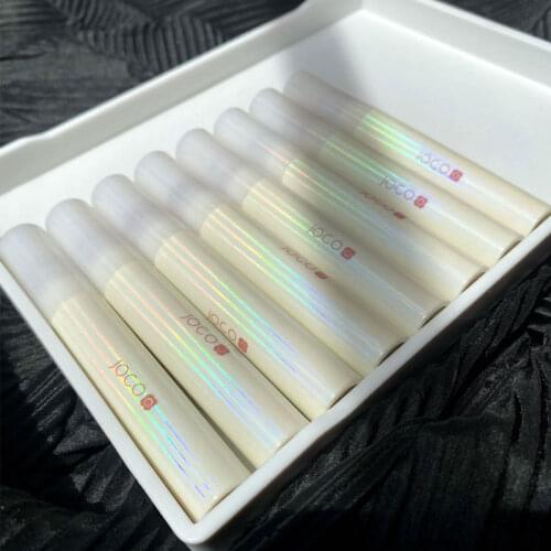 Moisturizing lip gloss by Joco women cosmetic nude makeup mirror effect long lasting strawberry rose brown liquid lipstick AC423