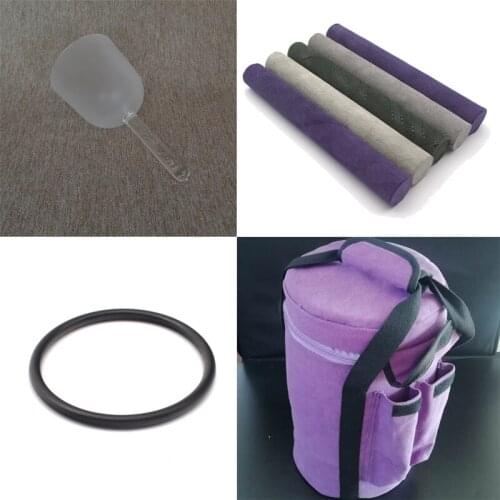 HF 3.25-5 inches Quartz Crystal Singing Bowl With Handle Frosted With Bag Pure