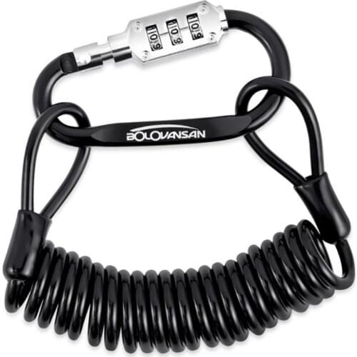 Bike Password Lock Anti-Theft Durable Motorcycle Bicycle Cycling Safety Accessories Multifunction Keychain