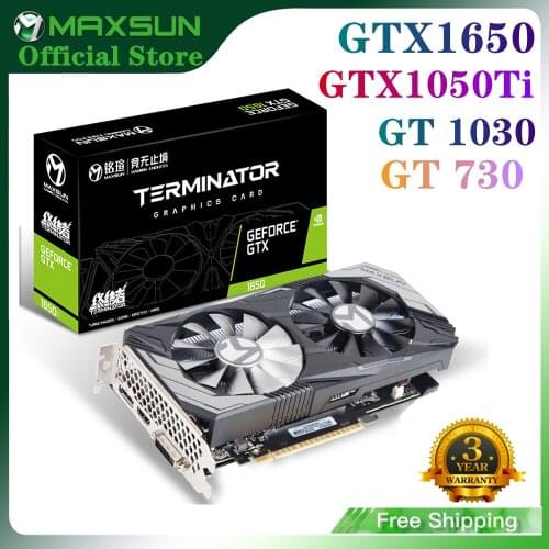 Maxsun Full New GTX 1660 Super E-sport 6G Graphic Card Nvidia GDDR6 GPU 192bit Video Gaming 12nm Video Card For PC Computer