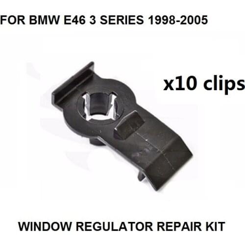 X10 xlips FOR BMW E46 3 SERIES WINDOW REGULATOR REPAIR CLIP REAR RIGHT 98-05