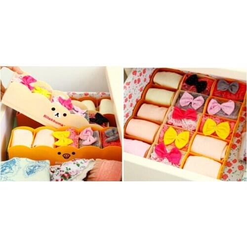 The Japanese home easily bear classified drawer plastic storage box Desktop Storage finishing socks box K3402