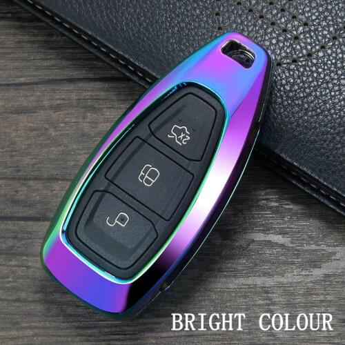 Zinc Alloy Key Protect Case Cover For FORD C-MAX FOCUS RS ST Fiesta Hatch car styling key ring shell cover 2019 key chain