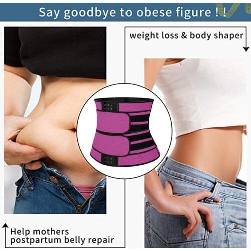 Womens Shaperwear Waist Trainer Neoprene Belt Weight Loss Cincher Body Shaper Tummy Control Body Slimming Sweat Fat Burning Belt