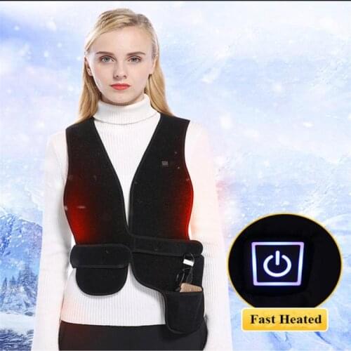 Electric Heated Vest Washable USB Charging Heated Clothes Outdoor men Women Graphene USB electric Hiking Vests jacket