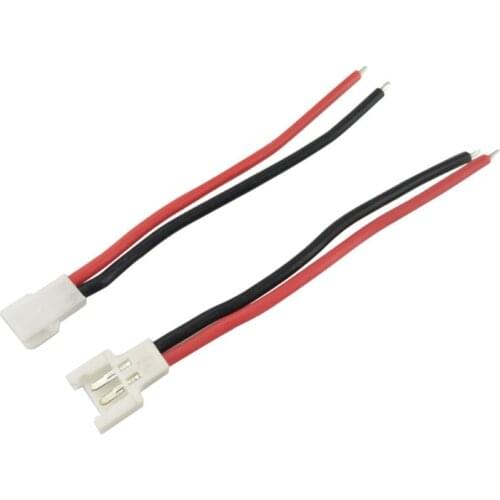 1 Pair Battery Cable Male Female For Syma X5c X5sw Hubsan X4 H107 H107c/d H37 H8 Helicopter