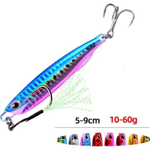 1pcs Crankbaits Fishing Lures Bass Fishing Bait Weights 10g-60g Fish Metal Jigs Lures Long Shot Isca Artificial Jigging Lure