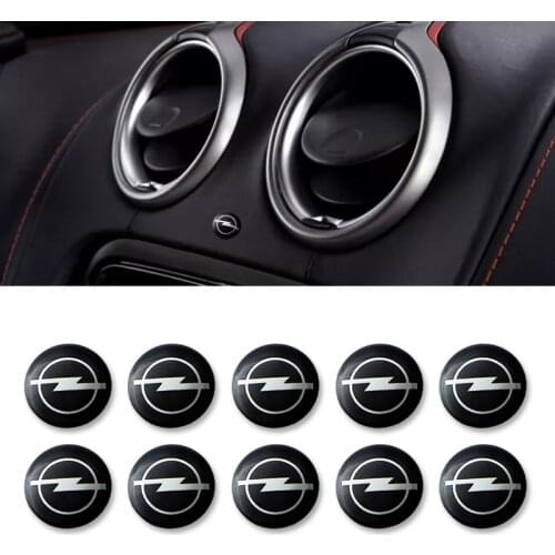 10 pcs 14mm Remote Control Key Emblem Logo Sticker for Opel Astra H G J Insignia Mokka Zafira Corsa Vectra C D car anti-dirty