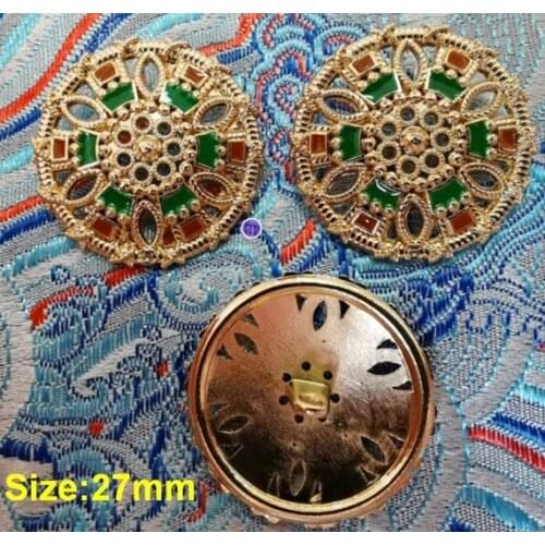 Wholesale 10 pcs High-grade Metal Alloy Drip oil Clothing Overcoat Jacket Buttons Coat Sweater Button Size 27mm Free shipping