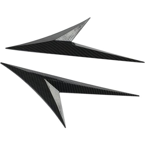 2pcs/set ABS carbon fiber foliate blade body leaf panel personalized patch For Honda Civic 10th 2016-2020 Car Accessories