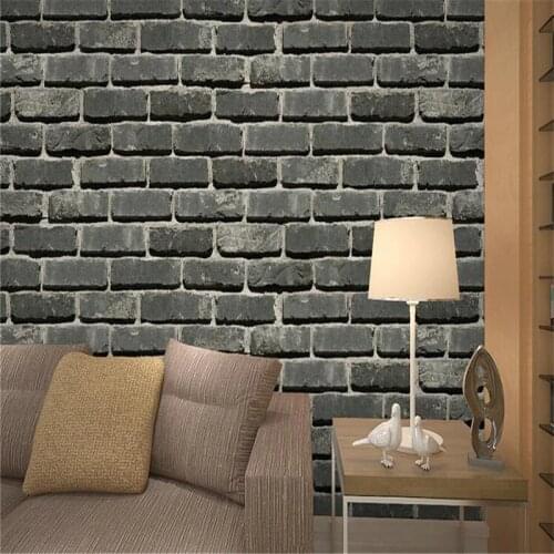 Beibehang Retro 3D Wallpaper Stereo Brick Red Brick Culture Stone Brick Wallpaper Roll Room Living Room Bedroom Room wallpaper