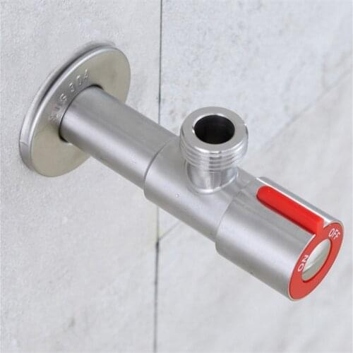 SUS 304 Stainless Steel Long Section Kitchen Bathroom Accessories Angle Valve for Toilet Sink Basin Water Heater Angle Valves