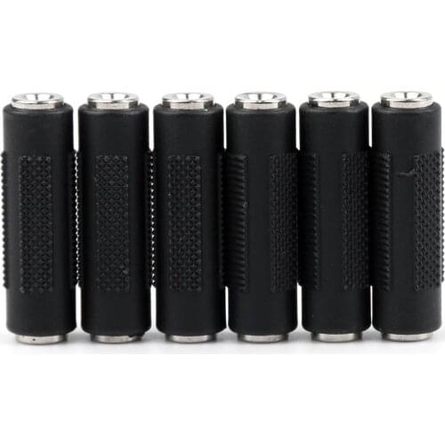 Artudatech 6 Pcs Female To Female Stereo 1/8" 3.5mm Jack Audio Connector