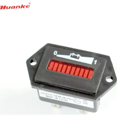 Factory price 48V LED Battery Meter Gauge Charge Discharge Status Monitor batery Indicator for forklift,pallet truck