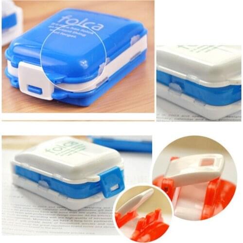 Pill case New Portable Weekly Sort 3 Layer Folding Vitamin Medicine Pill Box Makeup Storage Case Container Travel Organizer,7pcs